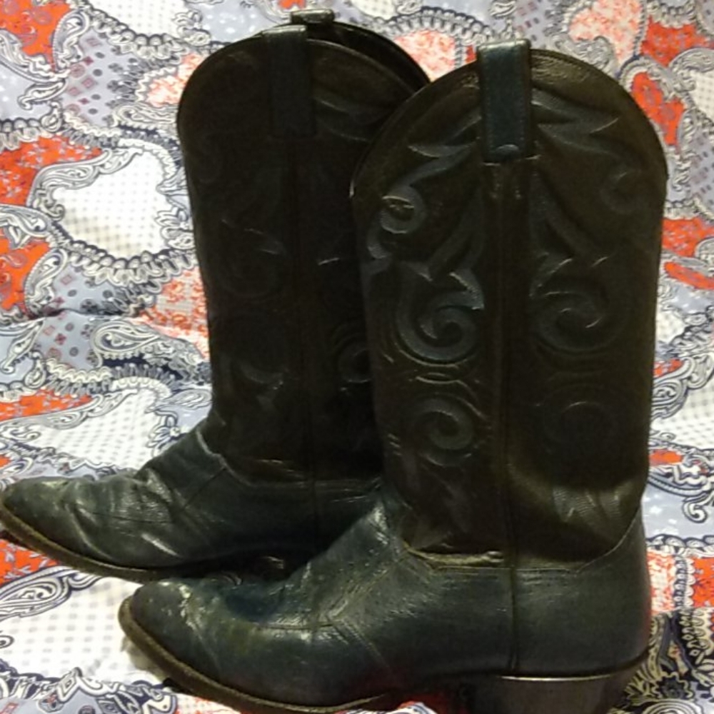 All Leather Sanders Western Boots